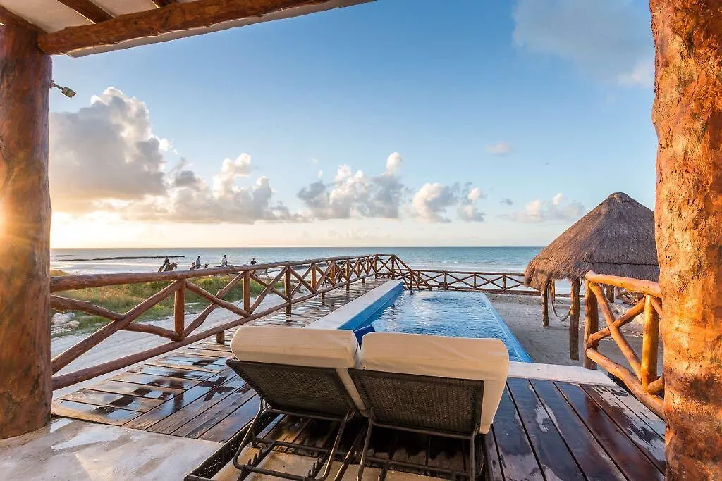 Casa Libelula Beach Front 호텔 홀박스아일랜드 멕시코